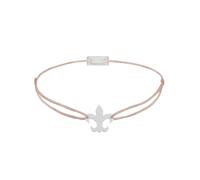 Momentoss Filo Armband - Textil - Beige - Lilie Silber rhodiniert - 21202678 beige