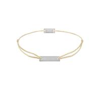 Momentoss Filo Armband - Textil - Beige - Silber - Eckig - 21200041 braun