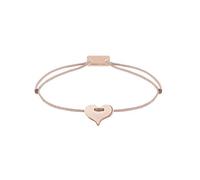 Momentoss Filo Armband - Textil - Braun-Beige - rosé vergoldet - Herz - 21201105 braun