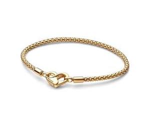 Moments Armband mit Herzverschluss, vergoldet 18cm