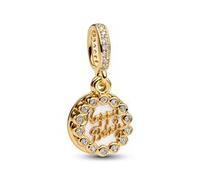 Moments Charm-Anhänger Happy Birthday-Torte, IP Gold