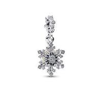 Moments Charm-Anhänger Schneeflocke, Sterlingsilber