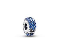 Moments Clip-Charm, Sterlingsilber, blaue Kristalle