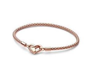Moments Damenarmband rosévergoldet, Herzschließe