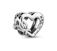 Moments Damenuhr „Infinity Heart“ aus Sterlingsilber mit „Love You Mum“-Anhänger