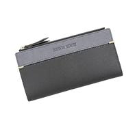 Momolaa Damen Geldbörse, Portemonnaie Leder Große Kapazität mit Reißverschluss Lange Portmonee, Frauen Geldbeutel Portemonnaie mit Vielen Fächern, RFID Brieftasche, mit Kartenfächer und Münzfach