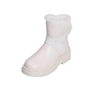 Momolaa Winterschuhe Damen Bequem Gefütterte Schneestiefel Leicht Outdoor Winterboots Kurzschaft Schneestiefel Boots rutschfeste Schlupfstiefel Boots Flach Warm Winter Stiefel Wanderschuhe