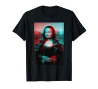 Mona Lisa Glitch Leonardo da Vinci Shirt Tshirt Kunstdruck T-Shirt