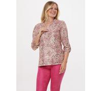 MONACO blue Blusenshirt mit Zipper Pink Leo 50 leopard