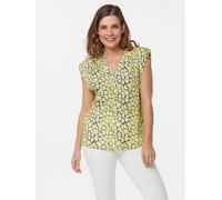 MONACO blue Blusenshirt Violette 38 zitrone-lila