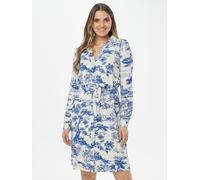 MONACO blue WEEKEND Shirtkleid im Alloverdruck 44 blau-weiß