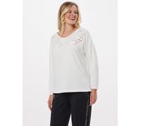 MONACO blue WEEKEND Sweatshirt mit Lochstickerei 44 weiß