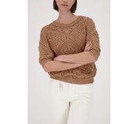 monari - Ajour Strickpullover biscotti - Gr. - 44
