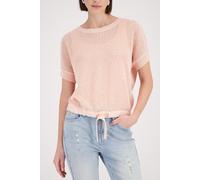 monari - Ajour-Strickpullover mit Strasssteinen summer peach - Gr. - 42