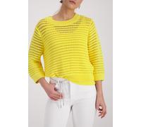 Monari - Ajour-Strickpullover sunshine - Gr. - 34