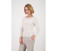 Monari - Basic-Langarmshirt oat milk - Gr. - 44