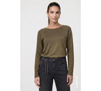 monari - Basic-Langarmshirt olive - Gr. - 40