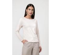 Monari - Basic-Langarmshirt pearly - Gr. - 46