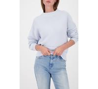 monari - Basic-Strickpullover mit Stehkragen ice blue - Gr. - 42