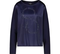 Schlupfbluse MONARI "Schluse Basic Schmuck", Damen, Gr. 40, night sky, Web, Obermaterial: 45% Modal, 45% Viskose, 10% Elasthan. Vorderteil: 97% Polyester, 3% Elasthan, unifarben, regular fit normal, R