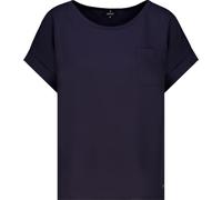 Monari Blusentop Damen Marine Größe 44 – Regular-Fit, Rücken 92% Viskose/8% Elasthan, Polyester