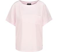 Schlupfbluse MONARI "Schluse Basic Schluse", Damen, Gr. 46, rosa, Web, Obermaterial: 100% Polyester. Rückenteil: 50% Baumwolle, 50% Modal, unifarben, regular fit taillenbedeckt, Rundhals, angeschnitte