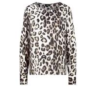 monari - Bluse mit Schmuckdetail schwarz gemustert - Gr. - 46