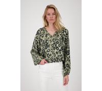 monari - Bluse mit Leomuster bamboo gemustert - Gr. - 46