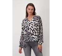 monari - Bluse mit Leomuster schwarz gemustert - Gr. - 40