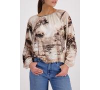 Monari - Bluse mit Savanne-Print sand gemustert - Gr. - 42