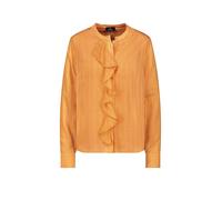 Langarmbluse MONARI "Streifen + Volants", Damen, Gr. 42, aperitif, Web, Obermaterial: 75% Viskose, 25% Polyamid, gestreift, unifarben, regular fit taillenbedeckt, Rundhals, eingesetzt Manschette, Blus