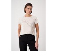 monari - Blusenshirt mit Schmuckschrift seashell - Gr. - 38