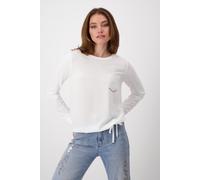 monari - Blusenshirt mit Schmucktasche off-white - Gr. - 36