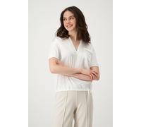 Monari - Blusenshirt mit Schmucktasche off-white - Gr. - 38