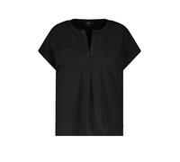 Schlupfbluse MONARI, Damen, Gr. 46, schwarz, Web, Obermaterial: 100% Polyester. Rückenteil: 92% Viskose, 8% Elasthan, unifarben, regular fit taillenbedeckt, Rundhals, angeschnitten gerader Abschluss,