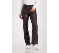 monari - Bootcut-Hose in Lederoptik brownie - Gr. - 40