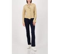 MONARI Strickjacke mit Rüschen, camel – Größe 42