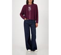 monari - Stricküberwurf mit Rippenstruktur bordeaux - Gr. - 46