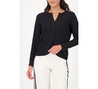 Monari - Crepe-Bluse mit Strasssteinen schwarz - Gr. - 44