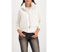 Monari - Cropped-Weste mit Taschen almond - Gr. - 40