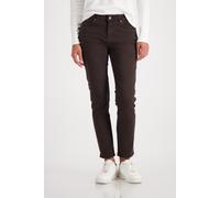 monari - Distressed Jeans mit Strasssteinen brownie - Gr. - 38