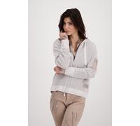monari - Doubleface Ajour Strickjacke mit Kapuze almond - Gr. - 36
