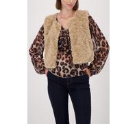 monari - Fellweste mit Reißverschluss cinnamon - Gr. - 36