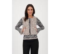 monari - Fellweste mit Reißverschluss - Gr. - 42