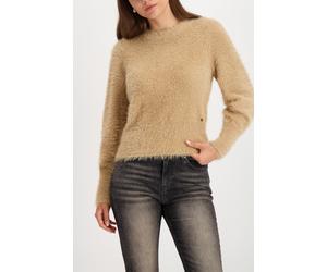 monari - Flauschiger Pullover cognac - Gr. - 40