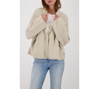 monari - Flauschiger Stricküberwurf lattemacchiato - Gr. - 40