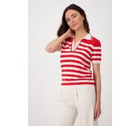 monari - Gestreiftes Poloshirt red ringel - Gr. - 42