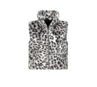 monari - Weste aus Kunstpelz schwarz gemustert - Gr. - 40