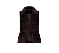 monari - Kunstfellweste black coffee - Gr. - 36