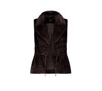 monari - Kunstfellweste black coffee - Gr. - 40